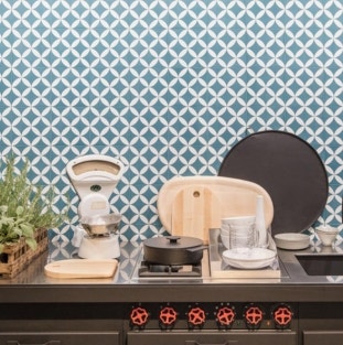 Blue and White Tiles