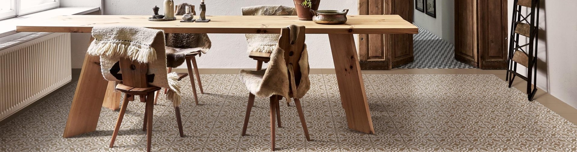 Patterned Floor Tiles