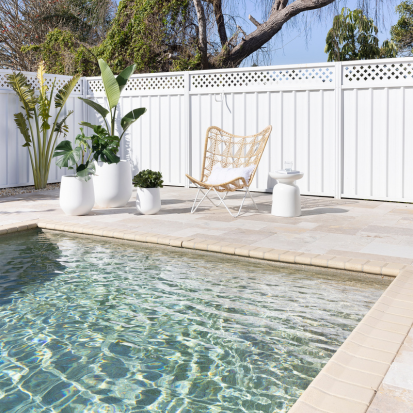 Travertine Pool Tiles