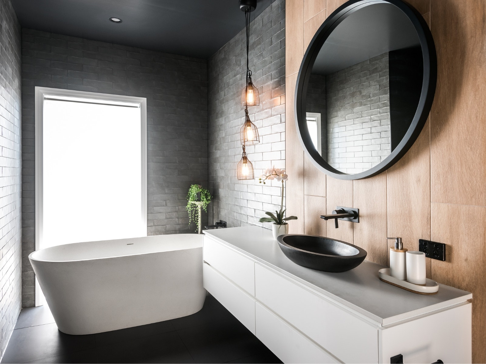 contemporary modern bathroom design by amber. tiles and bathroomware from amber
